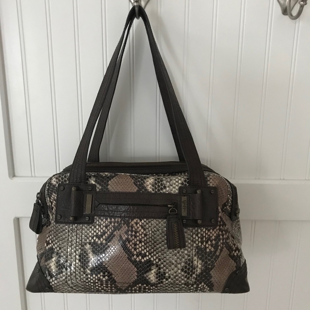 Jessica Simpson Python Satchel With Accessories - image 2